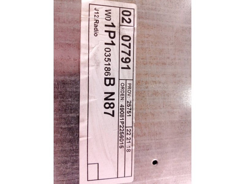Recambio de sistema audio / radio cd para peugeot 807 sr pack referencia OEM IAM 1P1035186B 1P1035186B W01P1035186B
