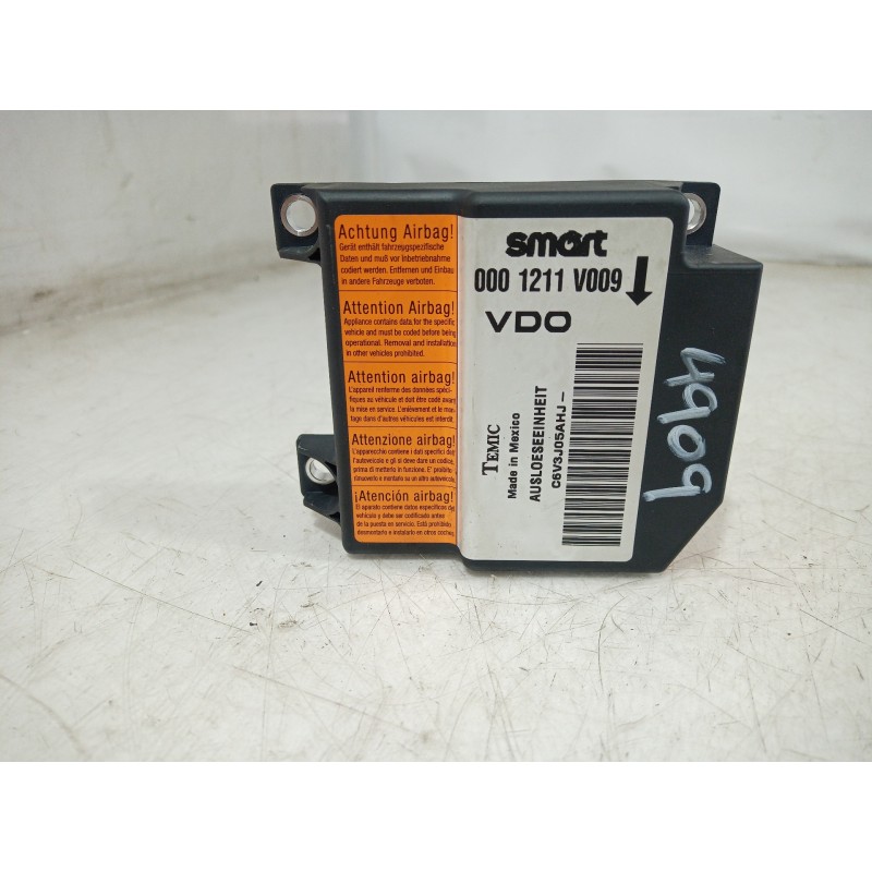 Recambio de centralita airbag para smart coupe básico (45kw) referencia OEM IAM 0001211V009 0001211V009 0001211V009