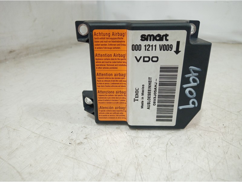 Recambio de centralita airbag para smart coupe básico (45kw) referencia OEM IAM 0001211V009 0001211V009 0001211V009