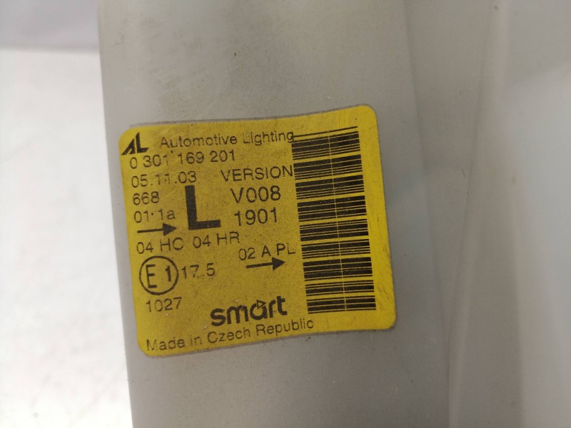 Recambio de faro izquierdo para smart fortwo coupe referencia OEM IAM 0301169201 0301169201 0301169201