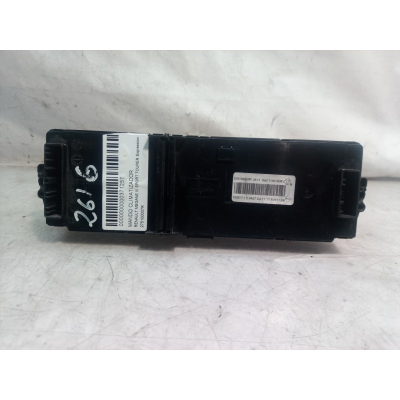 Recambio de mando climatizador para renault megane iii sport tourer expression referencia OEM IAM 275100007R T1001936V 275100007
