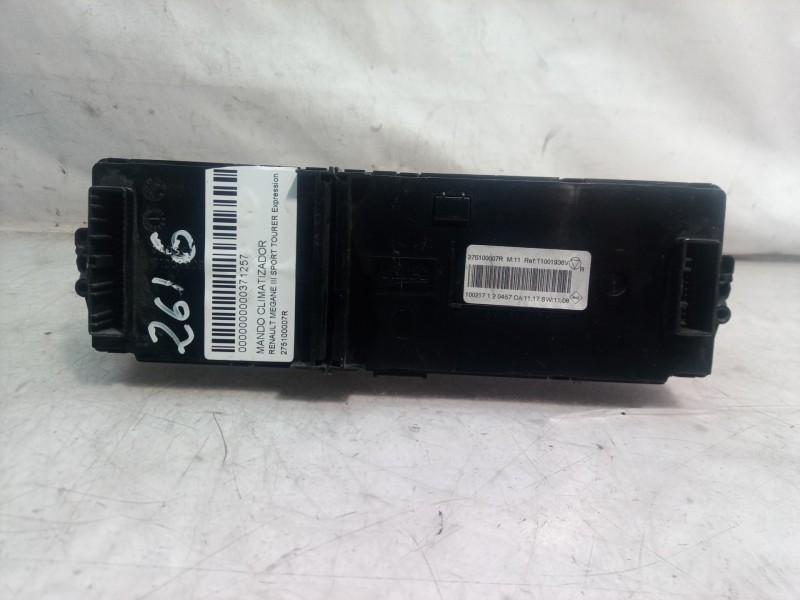 Recambio de mando climatizador para renault megane iii sport tourer expression referencia OEM IAM 275100007R T1001936V 275100007