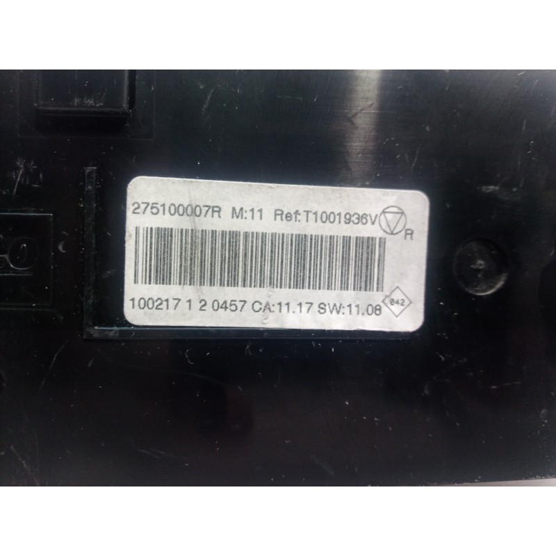 Recambio de mando climatizador para renault megane iii sport tourer expression referencia OEM IAM 275100007R T1001936V 275100007