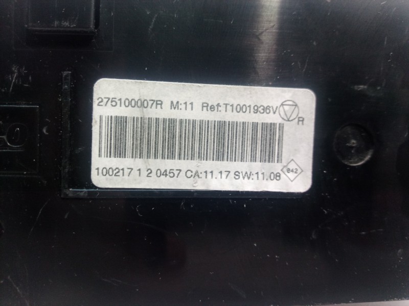 Recambio de mando climatizador para renault megane iii sport tourer expression referencia OEM IAM 275100007R T1001936V 275100007