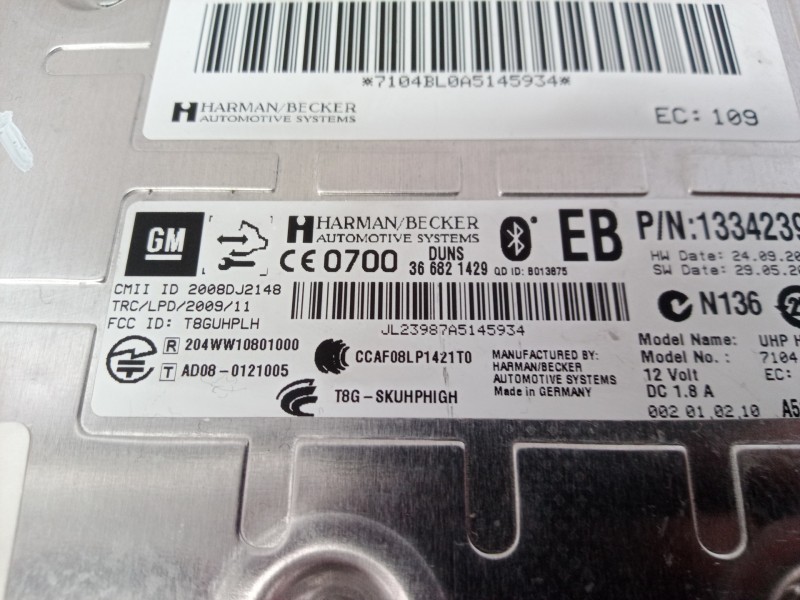 Recambio de modulo electronico para opel insignia sports tourer cosmo referencia OEM IAM 366821429 366821429 366821429