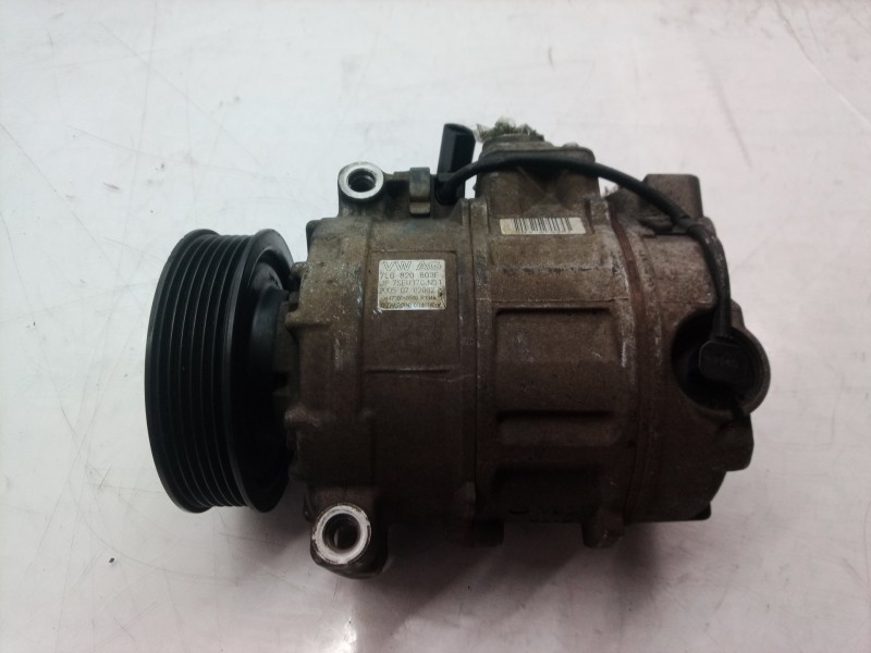 Recambio de compresor aire acondicionado para volkswagen touareg (7la) tdi v6 referencia OEM IAM 7L6820803F 7L6820803 7SEU17