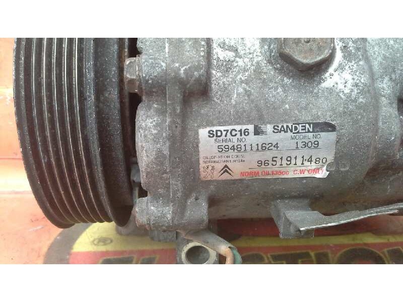 Recambio de compresor aire acondicionado para citroën c4 grand picasso exclusive referencia OEM IAM 9651911480 5948111624 965191