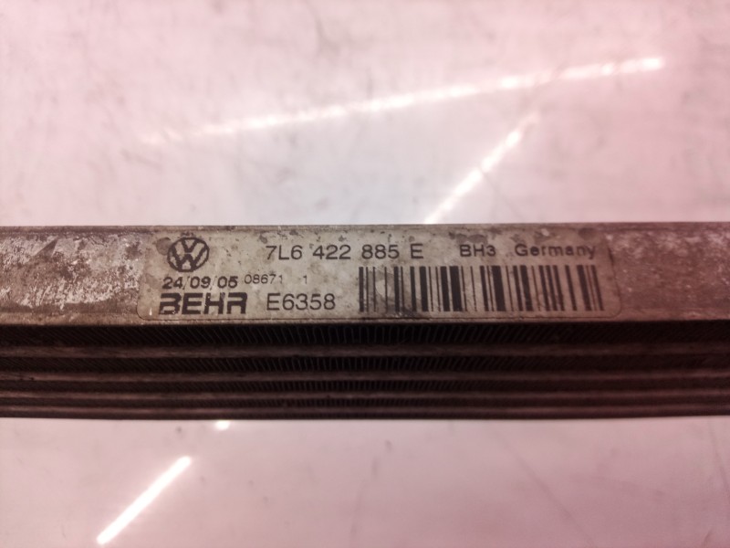 Recambio de enfriador aceite direccion (2) para volkswagen touareg (7la) tdi v6 referencia OEM IAM 7L6422885E 7L6422885 7L642288