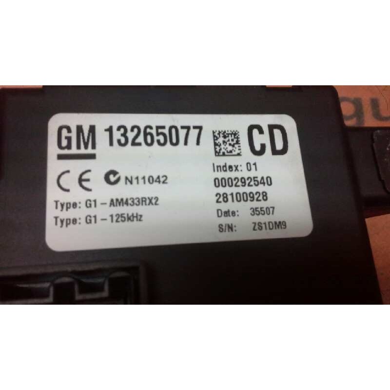 Recambio de caja reles / fusibles para opel corsa d enjoy referencia OEM IAM 13265077 000292540 28100928