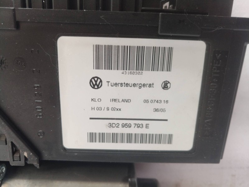 Recambio de motor elevalunas delantero derecho para volkswagen touareg (7la) tdi v6 referencia OEM IAM 3D2959793E 3D2959793 0130