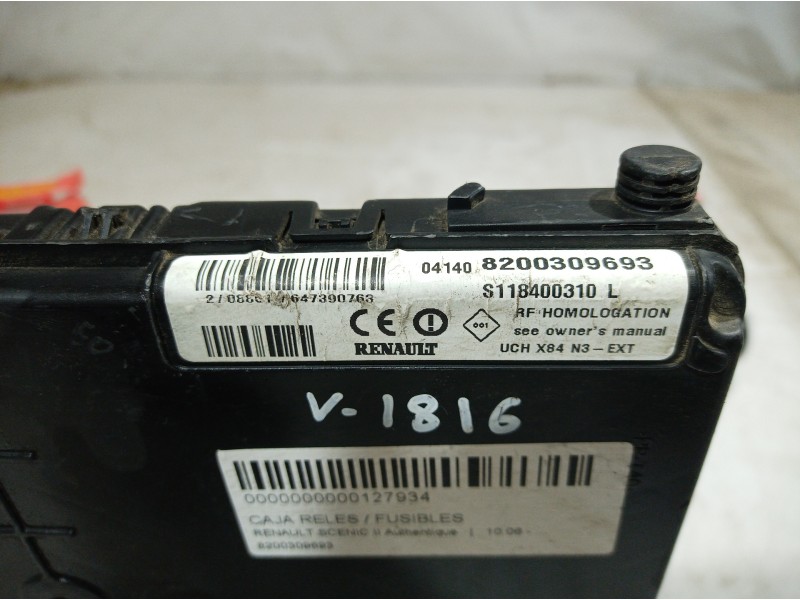 Recambio de caja reles / fusibles para renault scenic ii authentique referencia OEM IAM 8200309693 8200309693 8200309693