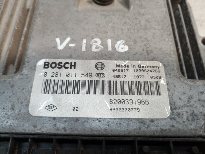 Recambio de centralita motor uce para renault scenic ii authentique referencia OEM IAM 8200391966 8200391966 0281011549