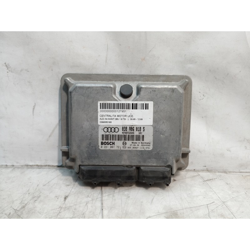Recambio de centralita motor uce para audi a4 avant (b5) 1.9 tdi referencia OEM IAM 038906018S 0281001721 