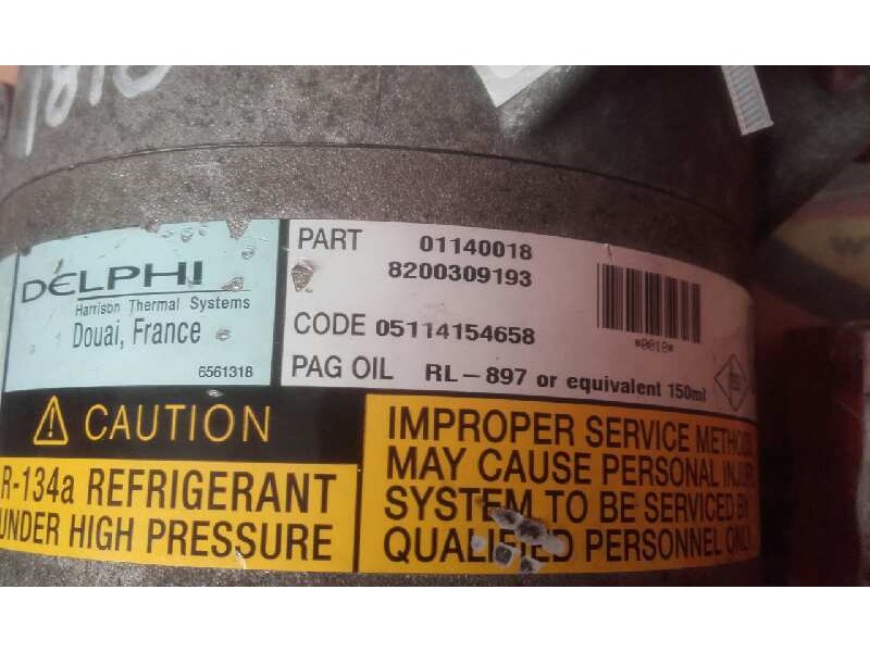 Recambio de compresor aire acondicionado para renault scenic ii authentique referencia OEM IAM 8200309193 01140018 050114154658