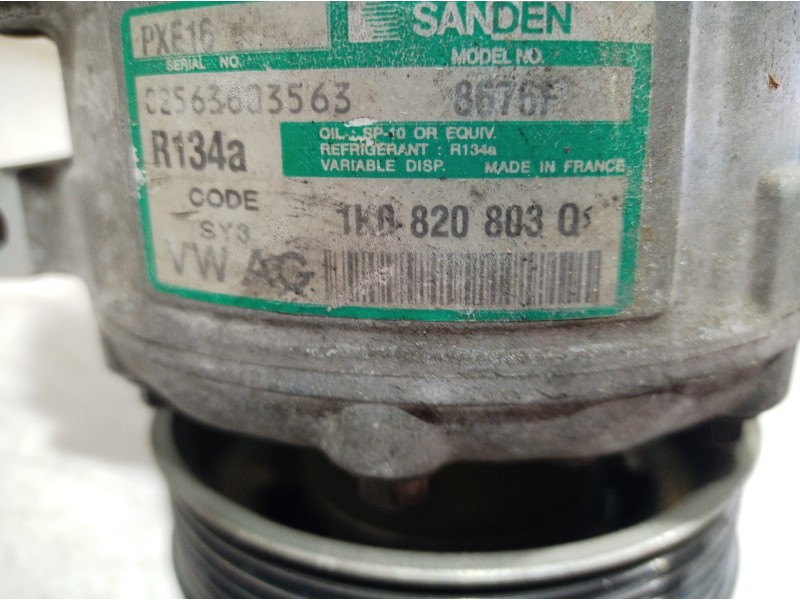 Recambio de compresor aire acondicionado para seat altea (5p1) hot referencia OEM IAM 1K0820803 1K0820803 1K0820803