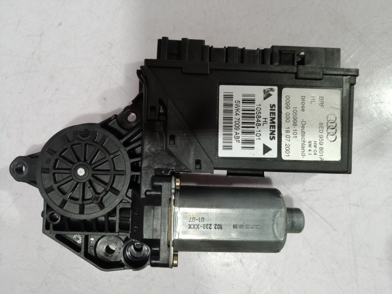 Recambio de motor elevalunas trasero izquierdo para audi a4 berlina (8e) referencia OEM IAM 0130821767 0130821767 0130821767