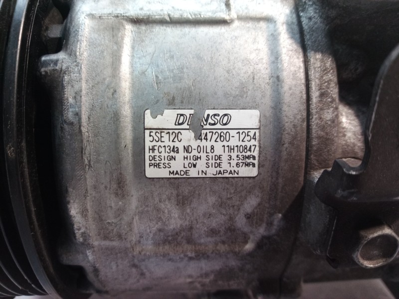 Recambio de compresor aire acondicionado para toyota auris luna referencia OEM IAM 4472601254 4472601254 4472601254