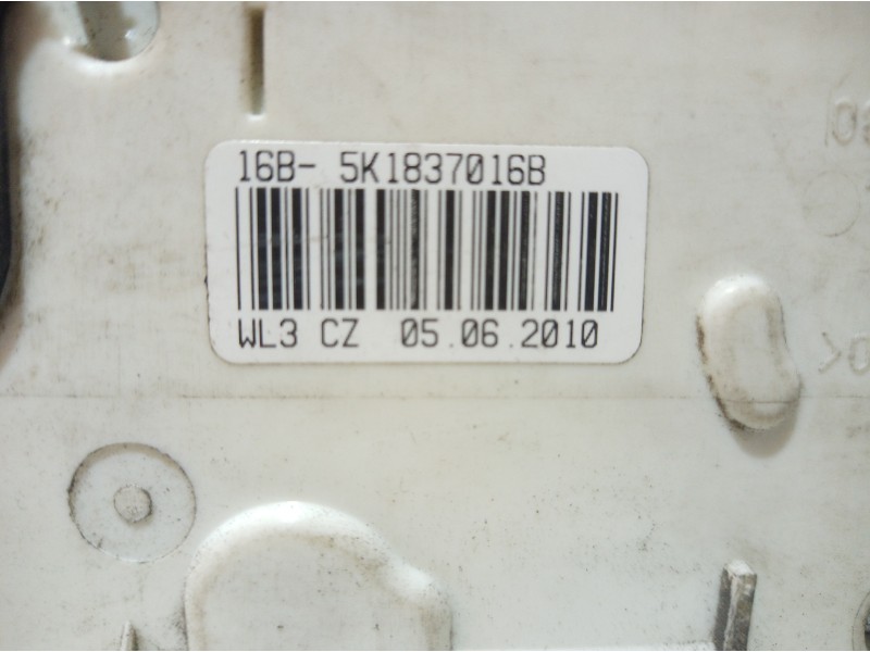 Recambio de cerradura puerta delantera derecha para volkswagen polo (6r1) advance referencia OEM IAM 5K1837016B 5K1837016B 5K183