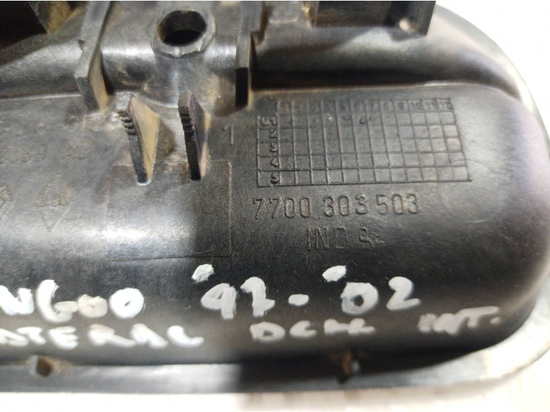 Recambio de maneta interior lateral derecha para renault kangoo (f/kc0) referencia OEM IAM 7700303503 7700303503 7700303503