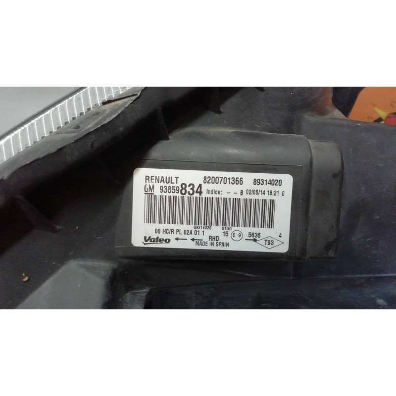 Recambio de faro derecho para opel vivaro combi 2.7t corto referencia OEM IAM 8200701366 8200701366 89314020