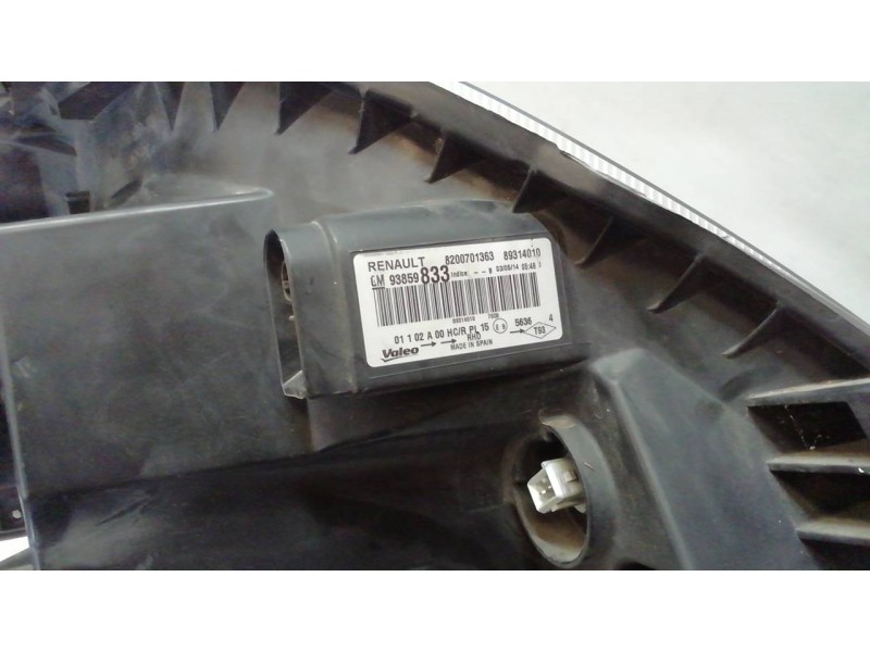 Recambio de faro izquierdo para opel vivaro combi 2.7t corto referencia OEM IAM 8200701363 8200701363 89314010