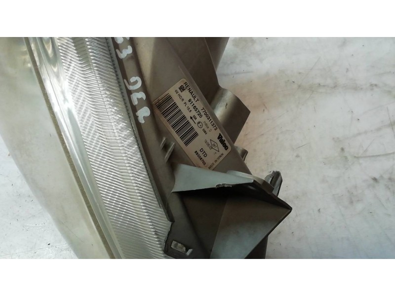 Recambio de faro derecho para renault trafic caja cerrada (ab 4.01) doble cabina l1h1 2,7t referencia OEM IAM 91165720 91165720 