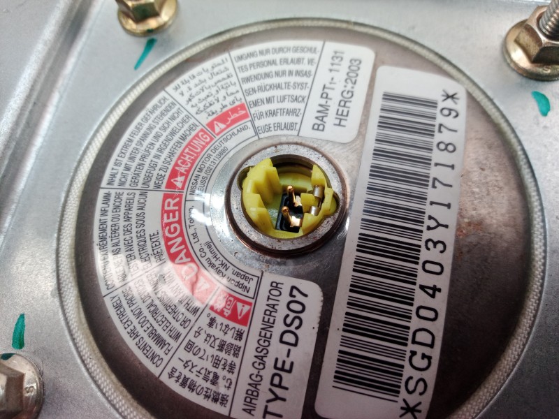 Recambio de airbag volante para nissan micra (k12e) acenta referencia OEM IAM   