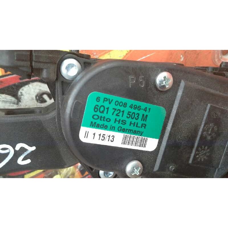 Recambio de pedal acelerador para volkswagen polo (6r1) advance referencia OEM IAM 6Q1721503M 6Q1721503M 6Q1721503