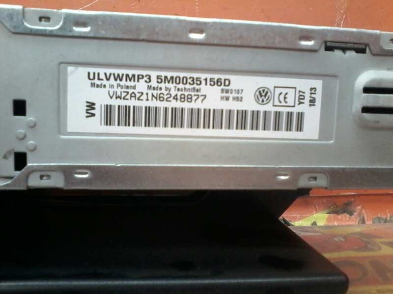 Recambio de sistema audio / radio cd para volkswagen polo (6r1) advance referencia OEM IAM   