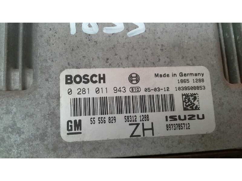 Recambio de centralita motor uce para opel astra gtc enjoy referencia OEM IAM 0281011943 0281011943 0281011943
