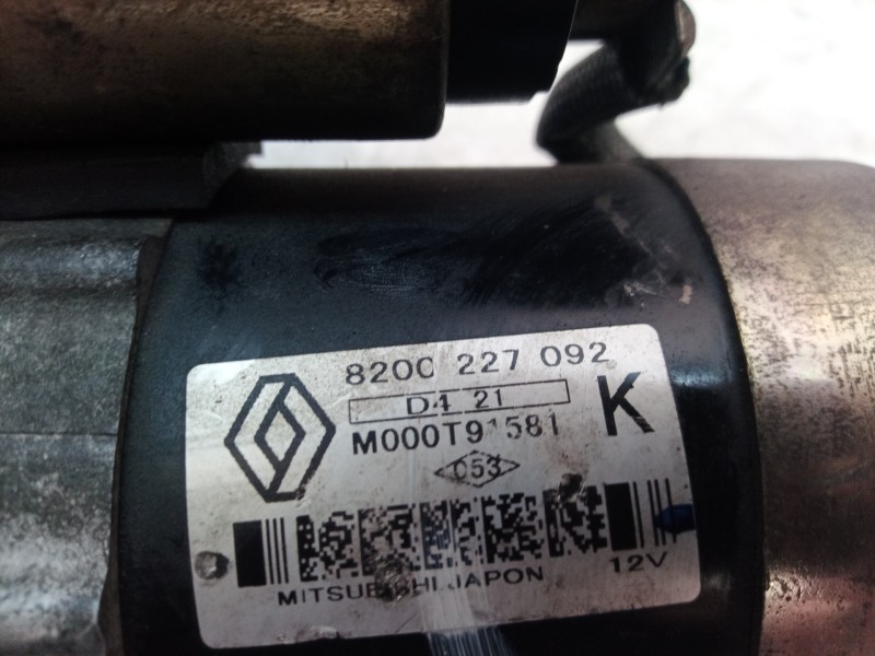 Recambio de motor arranque para nissan micra (k12e) acenta referencia OEM IAM 820C227092 820C227092 820C227092