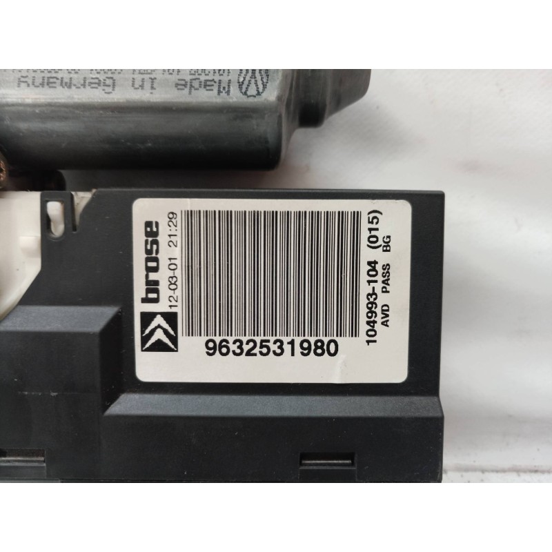 Recambio de motor elevalunas delantero derecho para citroën c5 berlina 1.8 16v x referencia OEM IAM 9632531980 9632531980 963253