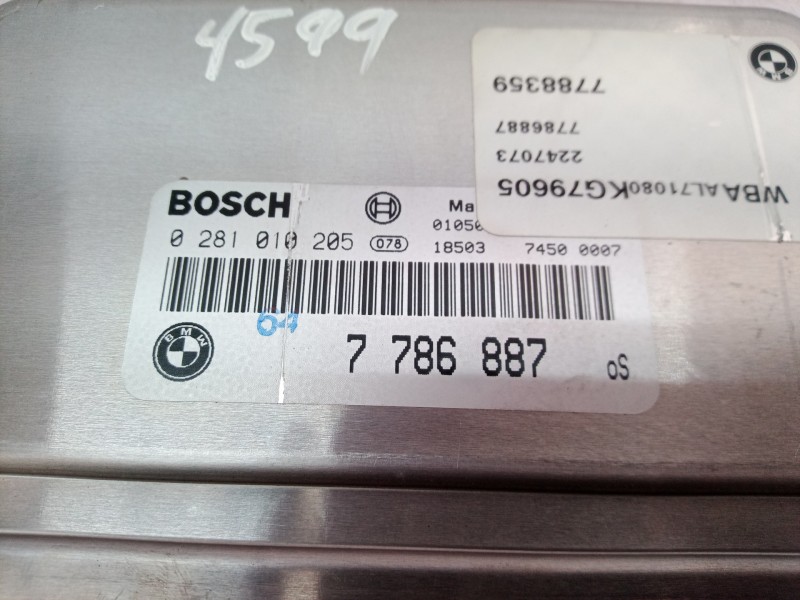 Recambio de centralita motor uce para bmw serie 3 berlina (e46) 320d referencia OEM IAM 7786887 7786887 0281010205