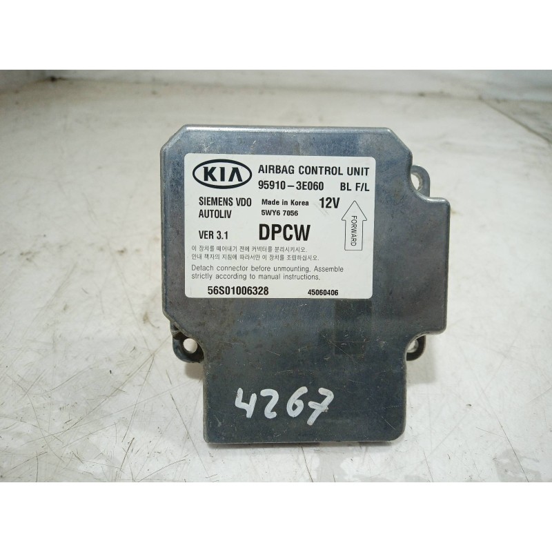 Recambio de centralita airbag para kia sorento 2.5 crdi concept referencia OEM IAM 959103E060 959103E060 959103E060