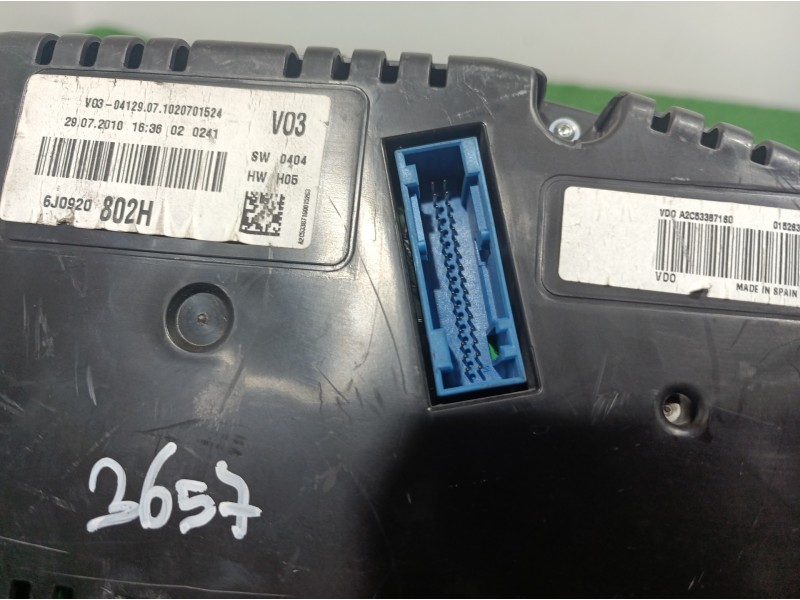 Recambio de cuadro instrumentos para seat ibiza st (6j8) referencia OEM IAM 6J0920802H 6J0920802H A2C53332250
