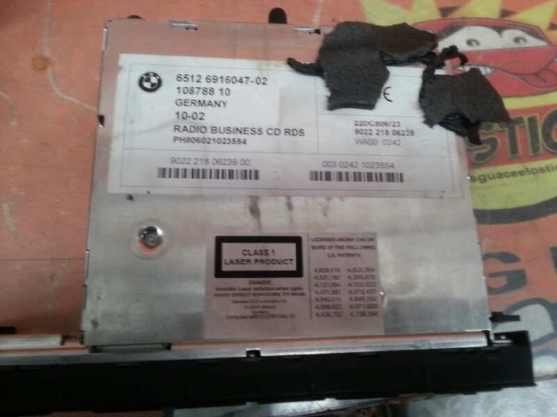 Recambio de sistema audio / radio cd para bmw serie 3 compact (e46) 316ti referencia OEM IAM 10878810 6512691604702 10878810
