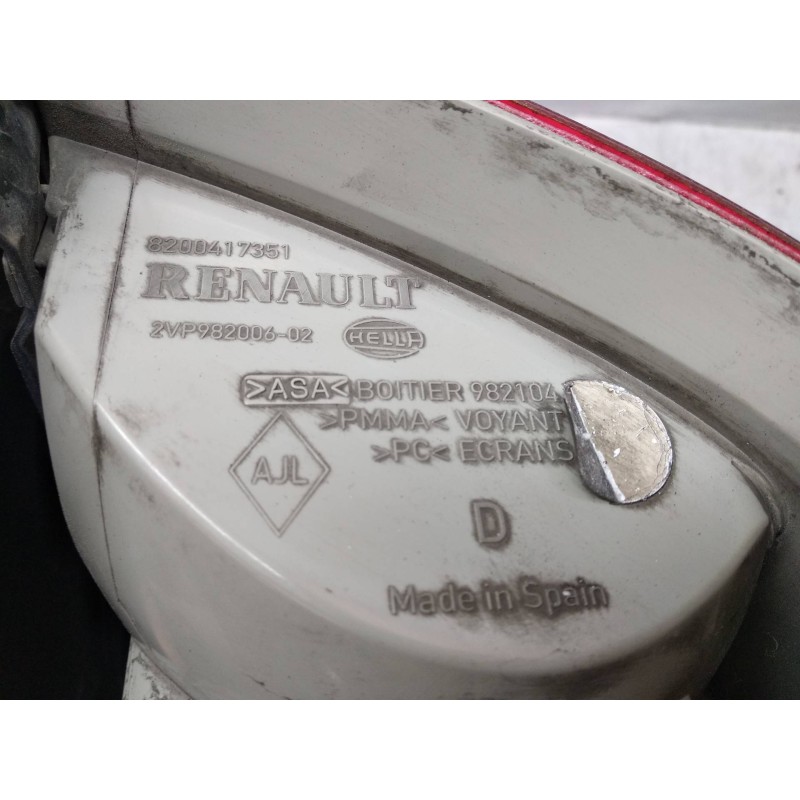 Recambio de piloto trasero derecho para renault megane ii familiar 1.5 dci diesel referencia OEM IAM 8200417351 8200417351 82004
