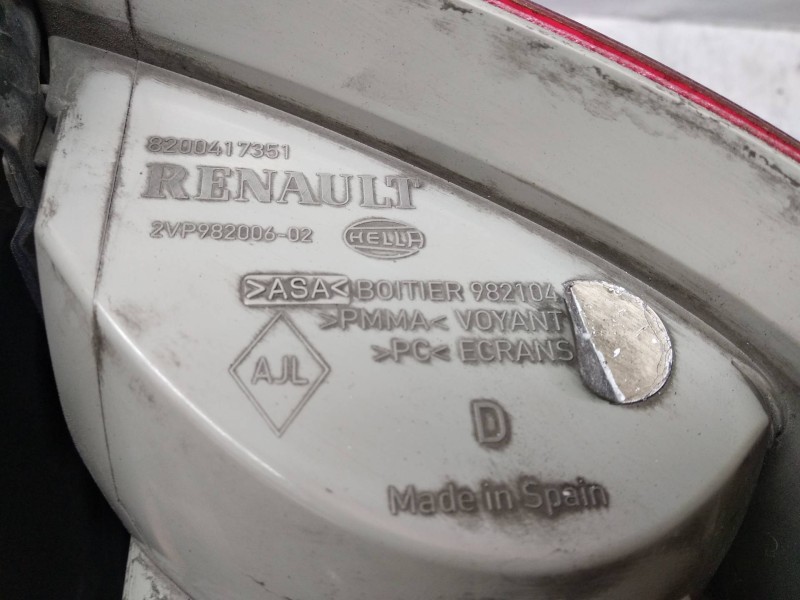Recambio de piloto trasero derecho para renault megane ii familiar 1.5 dci diesel referencia OEM IAM 8200417351 8200417351 82004