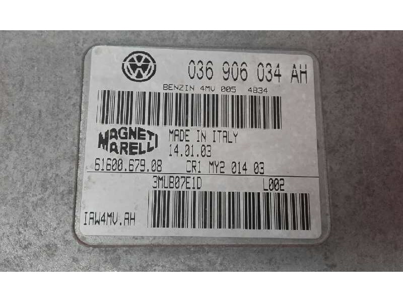 Recambio de centralita motor uce para seat ibiza (6l1) fresh referencia OEM IAM 036906034AH 6160067908 3NUB07E1D