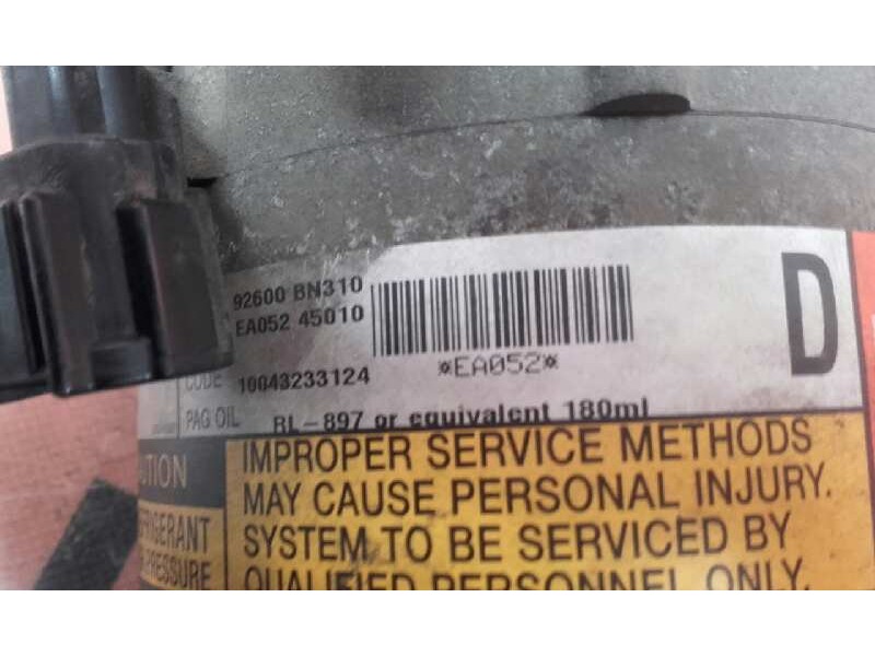 Recambio de compresor aire acondicionado para peugeot 307 (s1) xs referencia OEM IAM 92600BN310 EA05245010 10043233124