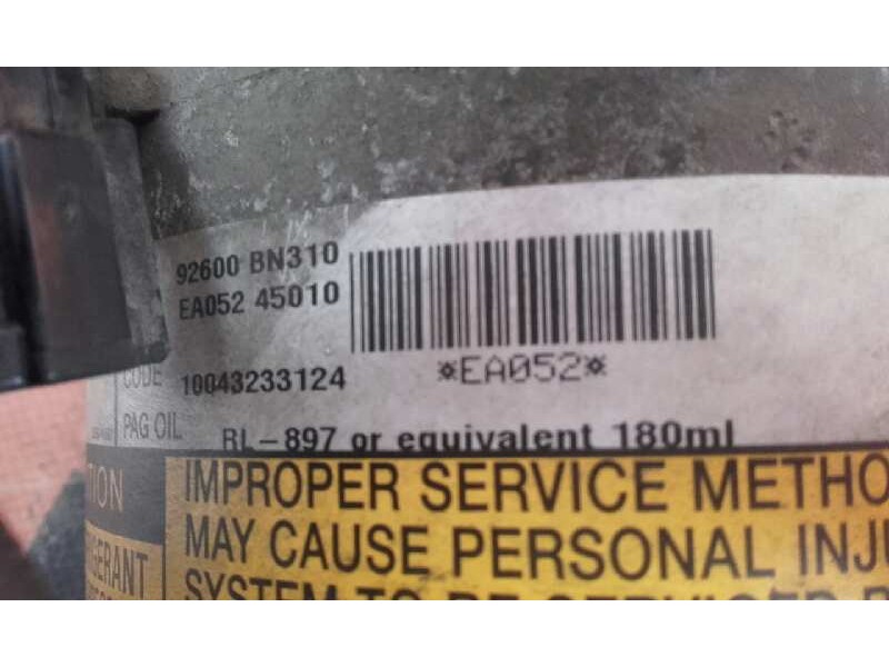 Recambio de compresor aire acondicionado para peugeot 307 (s1) xs referencia OEM IAM 92600BN310 EA05245010 10043233124