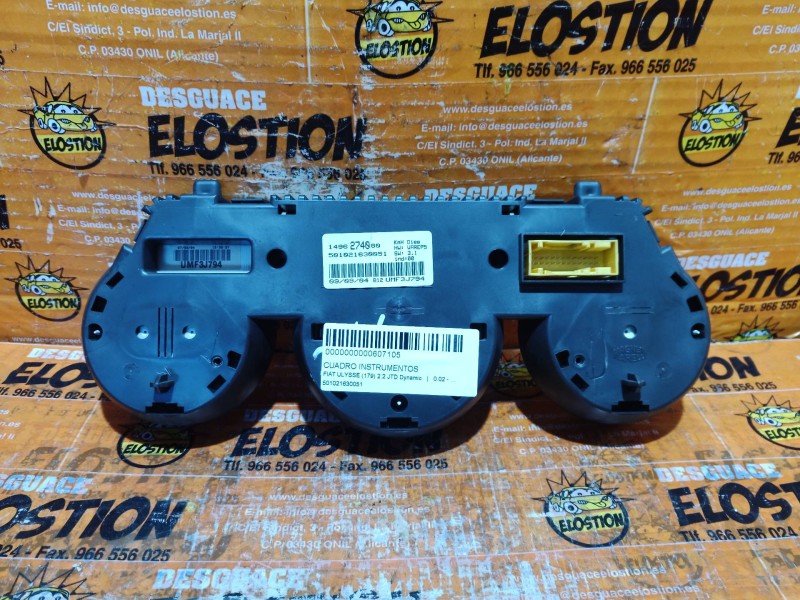 Recambio de cuadro instrumentos para fiat ulysse (179) 2.2 jtd dynamic referencia OEM IAM 501021630051 501021630051 1496274080