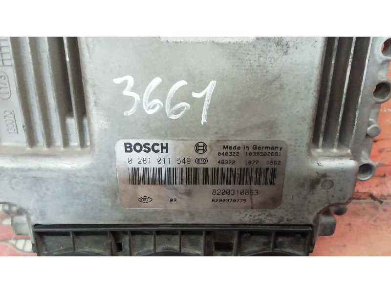 Recambio de centralita motor uce para renault megane ii familiar dynamique referencia OEM IAM 0281011549 8200310863 8200370779
