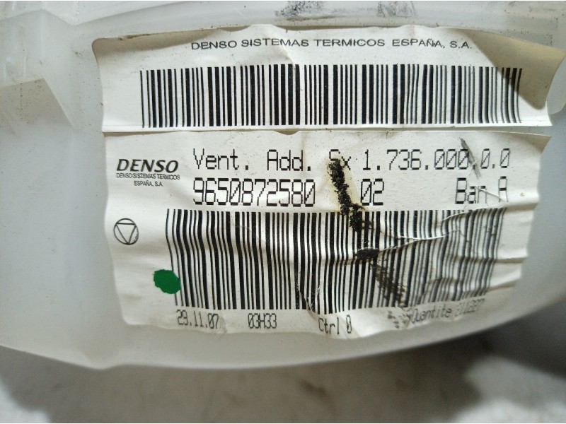 Recambio de motor calefaccion para citroën c4 picasso exclusive referencia OEM IAM 9650872580 9650872580 9650872580