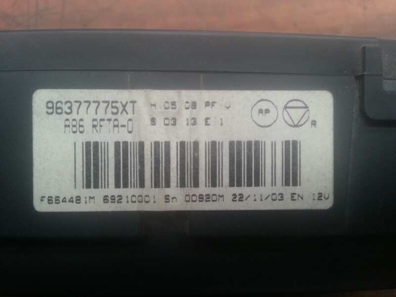 Recambio de mando climatizador para citroën c3 1.4 collection referencia OEM IAM 96377775XT 96377775XT 96377775XT