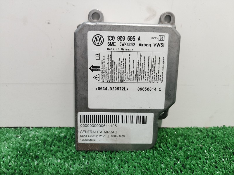 Recambio de centralita airbag para seat leon (1m1) referencia OEM IAM 1C0909605 1C0909605 5WK43122 Recambio de centralita airbag para seat leon (1m1) referencia OEM IAM 1C0909605 1C0909605 5WK43122