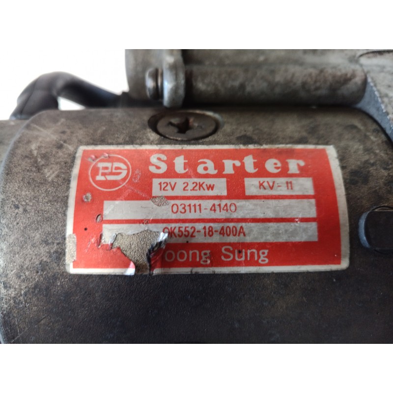 Recambio de motor arranque para kia carnival ii 2.9 crdi cat referencia OEM IAM 031114140 031114140 031114140