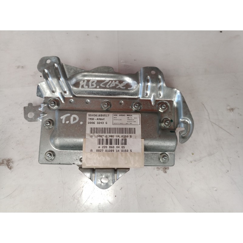 Recambio de airbag lateral trasero derecho para mercedes-benz clase c (w203) sportcoupe c 220 cdi (la) (203.708) referencia OEM 