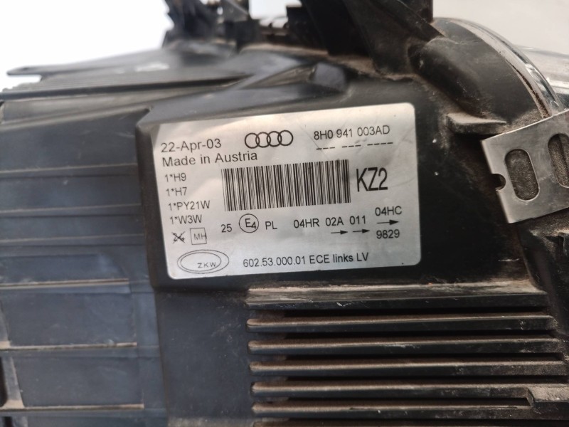 Recambio de faro izquierdo para audi a4 cabrio (8h) 3.0 v6 30v cat (asn) referencia OEM IAM 8H941003AD 8H941003AD 8H941003AD