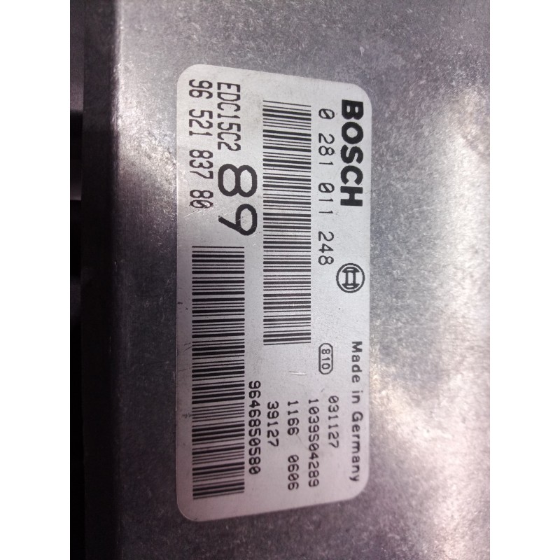 Recambio de centralita motor uce para peugeot 307 break / sw (s1) break xs referencia OEM IAM 0281011248 0281011248 9652183780